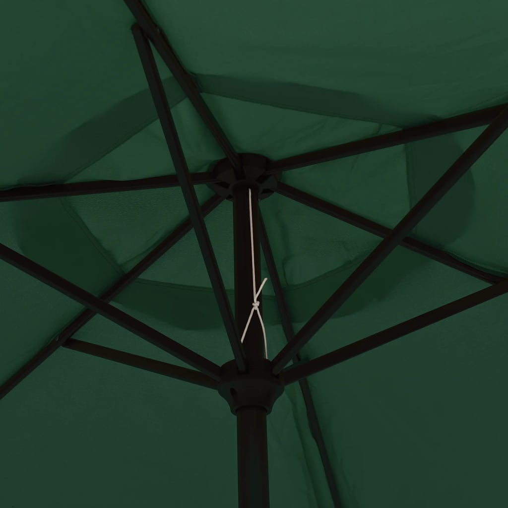 vidaXL Parasol Vert 200x224 cm Aluminium