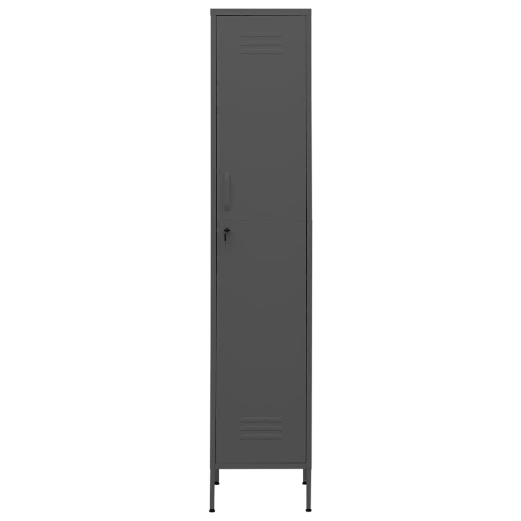 vidaXL Armoire à casiers Anthracite 35x46x180 cm Acier