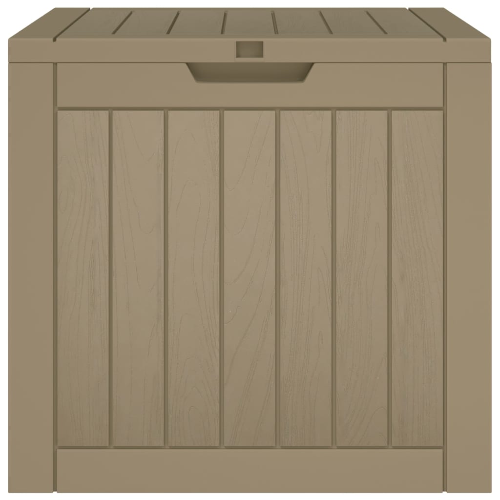 vidaXL Boîte de stockage de jardin gris 55,5x43x53 cm polypropylène