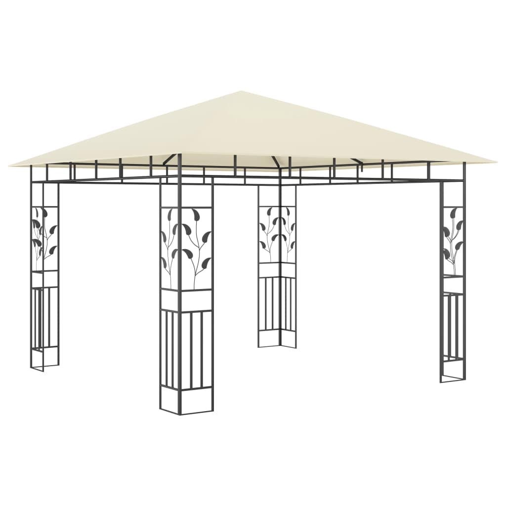 vidaXL Belvédère avec moustiquaire 3x3x2,73 m Crème 180 g/m²