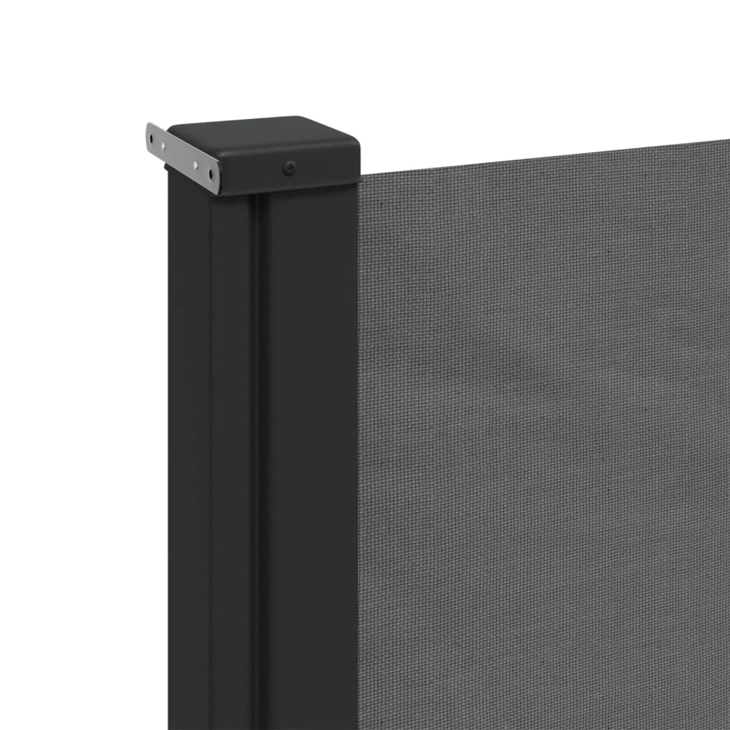 vidaXL Auvent latéral rétractable anthracite 120x500 cm