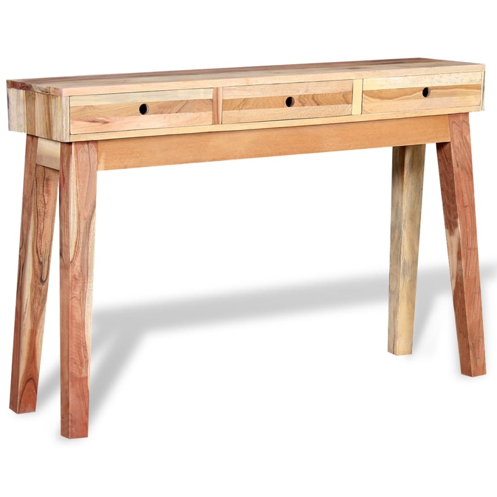 vidaXL Table console Bois de récupération massif