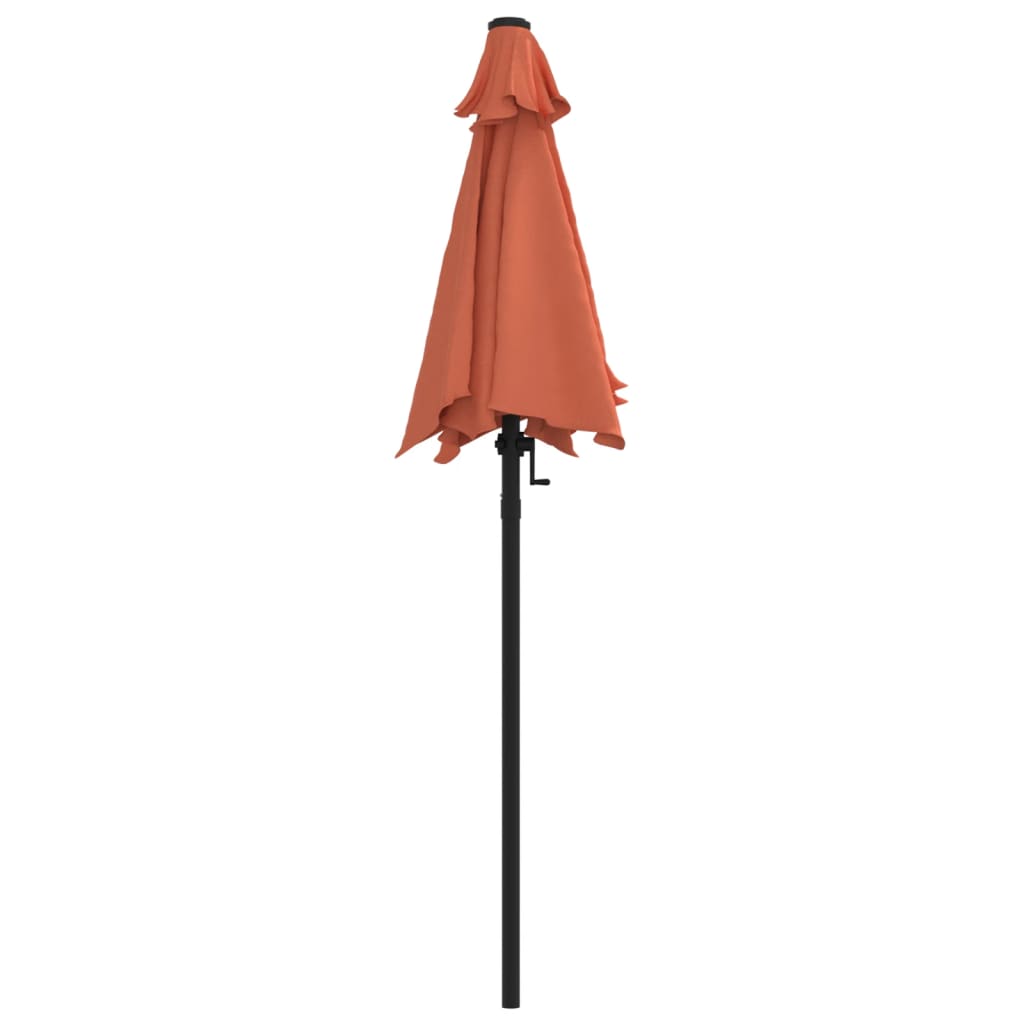 vidaXL Parasol Terre cuite 200x224 cm Aluminium