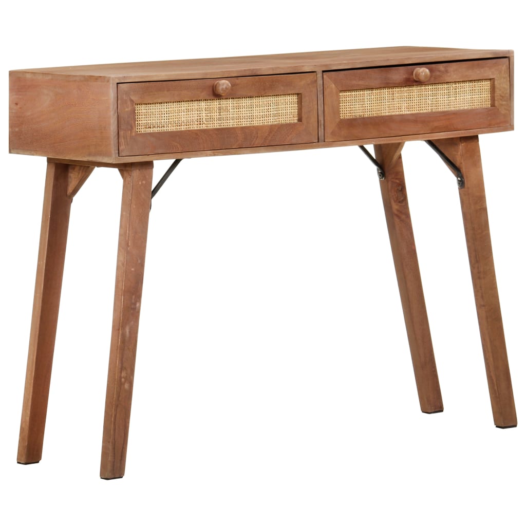 vidaXL Table console 100x35x76 cm Bois de manguier massif