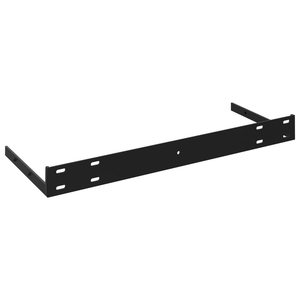 vidaXL Étagère murale flottante Noir brillant 80x23,5x3,8 cm MDF