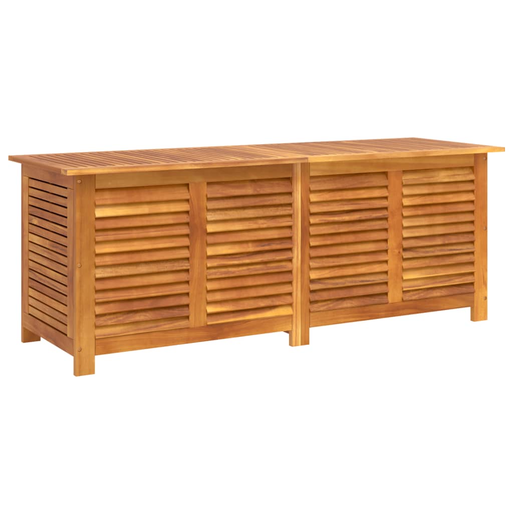 vidaXL Boîte de rangement de jardin persiennes 150x50x56cm bois acacia