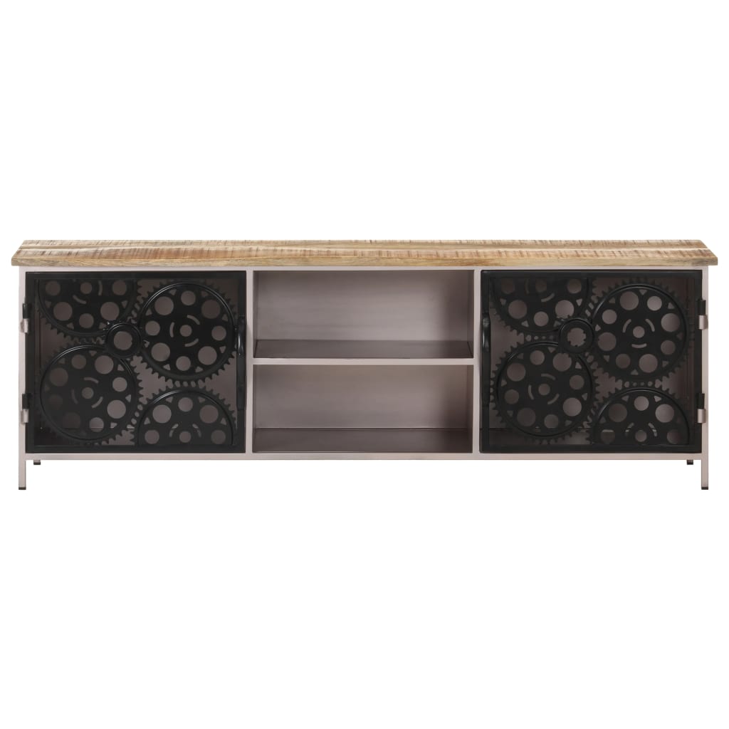 vidaXL Meuble TV 120x30x40 cm Bois de manguier brut