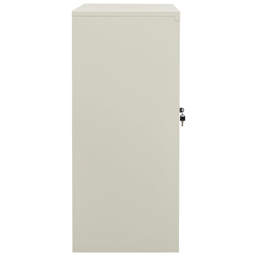 vidaXL Armoire de bureau Gris clair 90x40x90 cm Acier