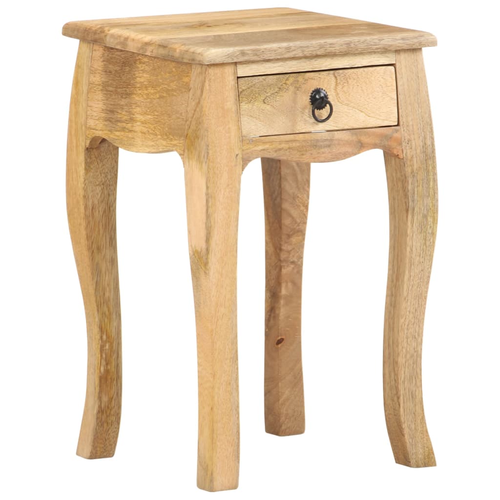 vidaXL Table de chevet 28x28x46 cm Bois de manguier massif