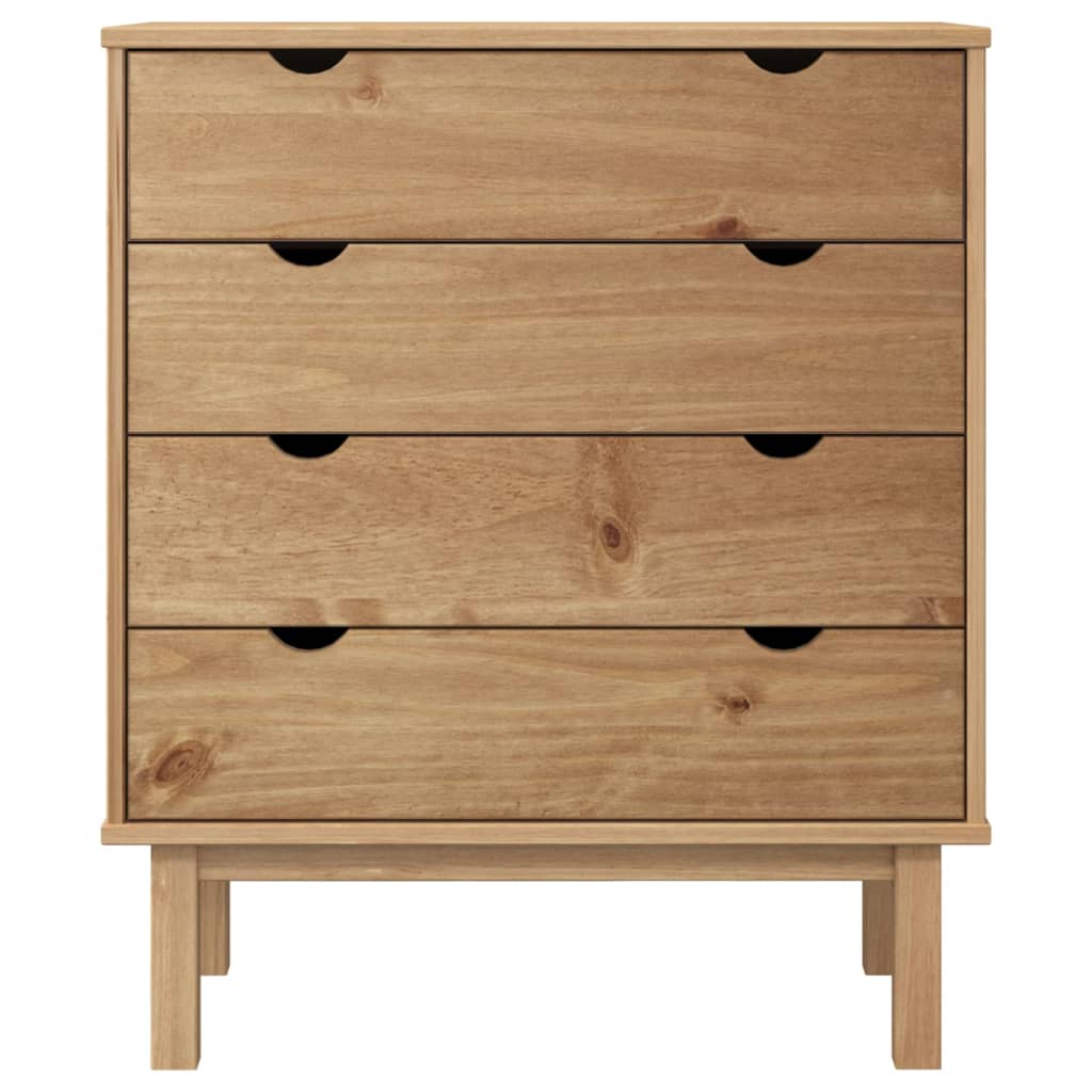 vidaXL Commode OTTA 76,5x39,5x90 cm Bois de pin massif