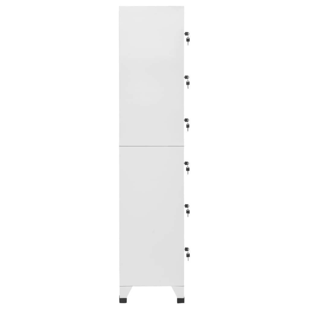 vidaXL Armoire à casiers Gris clair 38x40x180 cm Acier