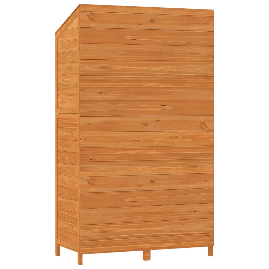 vidaXL Remise de jardin Marron 102x52x174,5 cm Bois de sapin solide