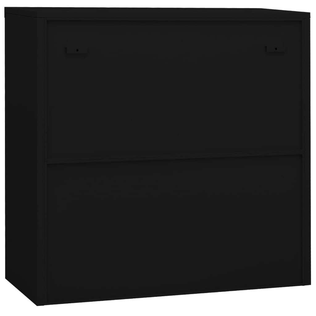 vidaXL Armoire de bureau Noir 90x40x90 cm Acier