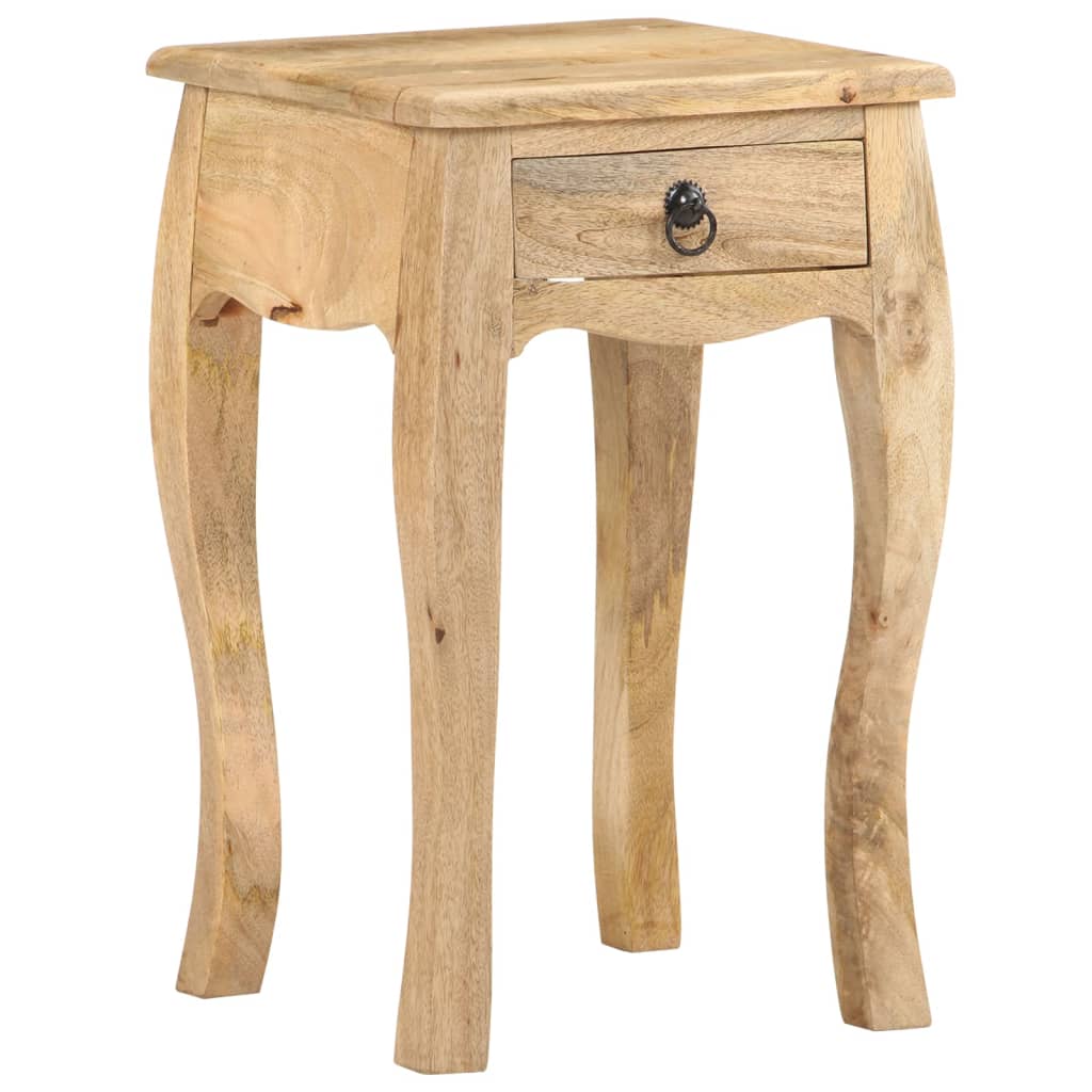 vidaXL Table de chevet 28x28x46 cm Bois de manguier massif