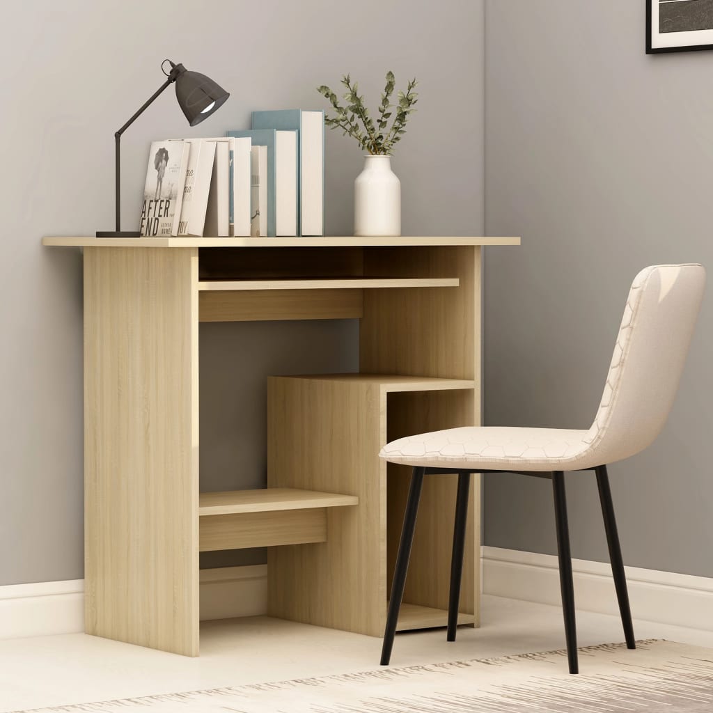 vidaXL Bureau Chêne sonoma 80x45x74 cm Bois d’ingénierie