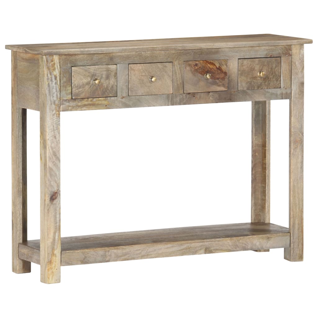 vidaXL Table console 100x30x76 cm Bois de manguier massif