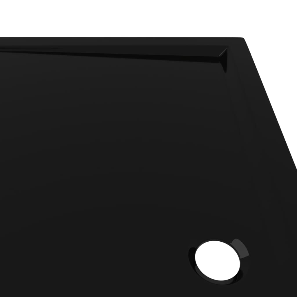 vidaXL Receveur de douche rectangulaire ABS Noir 70x120 cm