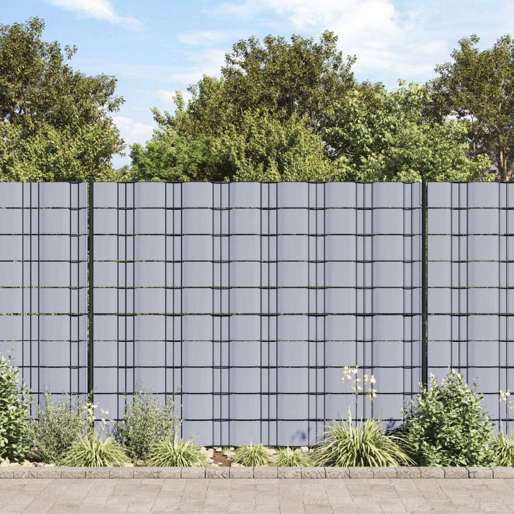 vidaXL Écran d'intimité de jardin PVC 70 x 0,19 m Gris clair