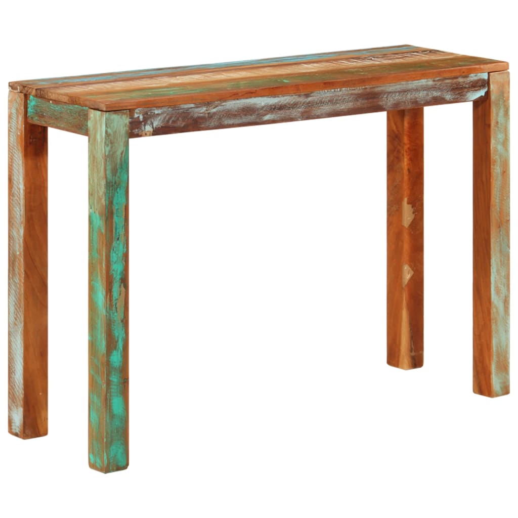 vidaXL Table console 110x35x76 cm Bois de récupération massif