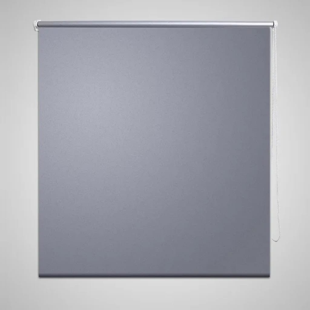 Store enrouleur occultant gris 40 x 100 cm