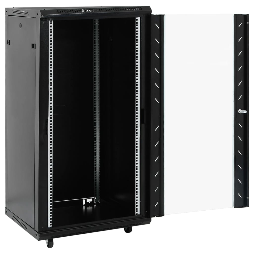 vidaXL Coffret de réseau 22U 19" IP20 noir 60x60x120 cm