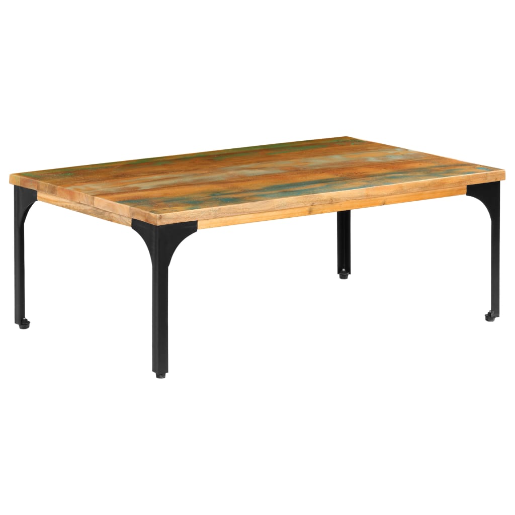 vidaXL Table basse 100x60x35 cm Bois de récupération solide