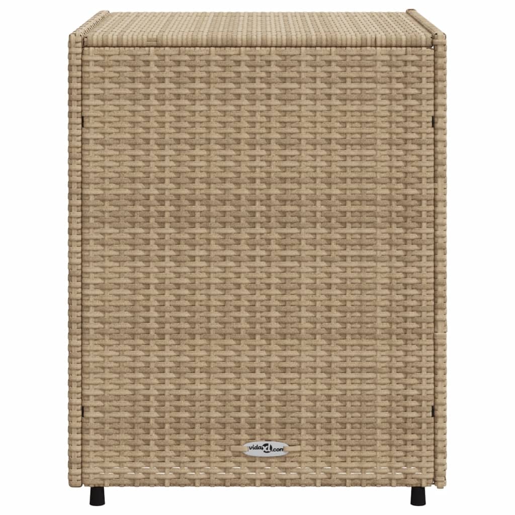 vidaXL Armoire de rangement de jardin beige 55x59x69 cm résine tressée