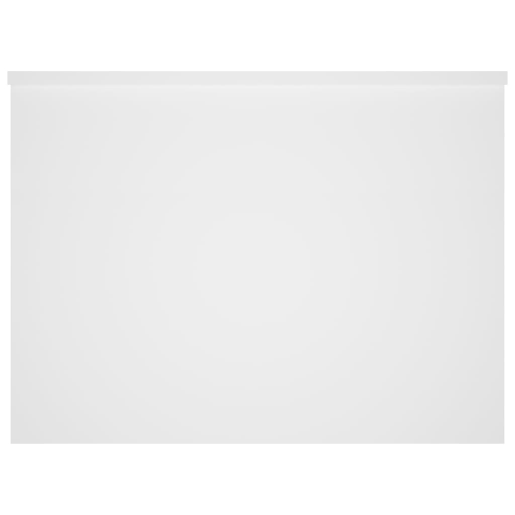 vidaXL Table basse blanc 80x55,5x41,5 cm bois d'ingénierie