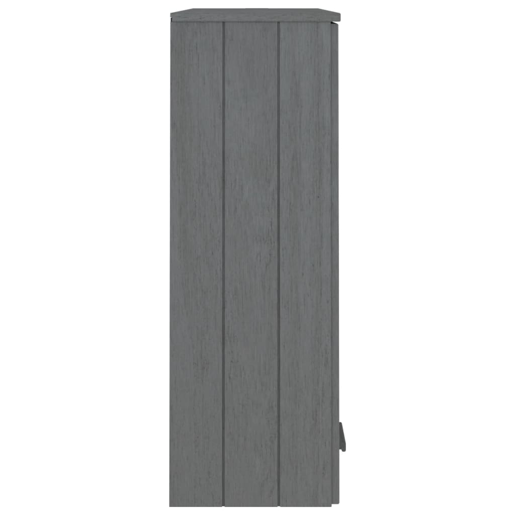 vidaXL Dessus de buffet HAMAR Gris foncé 85x35x100 cm Bois de pin