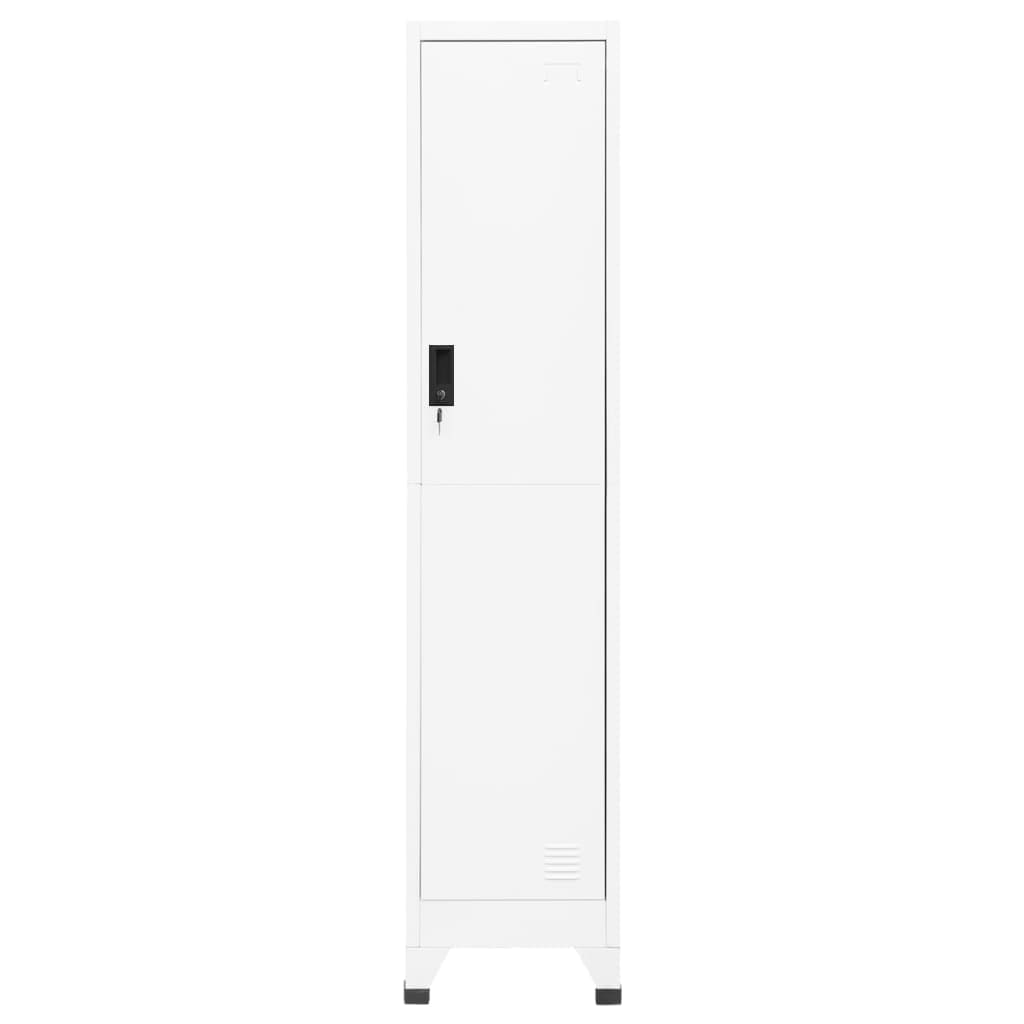 vidaXL Armoire à casiers Blanc 38x45x180 cm Acier