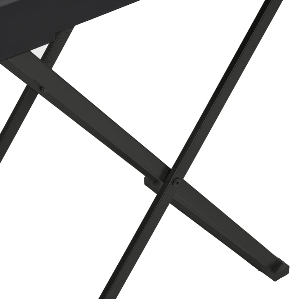 vidaXL Table pliable Noir 48x34x61 cm MDF