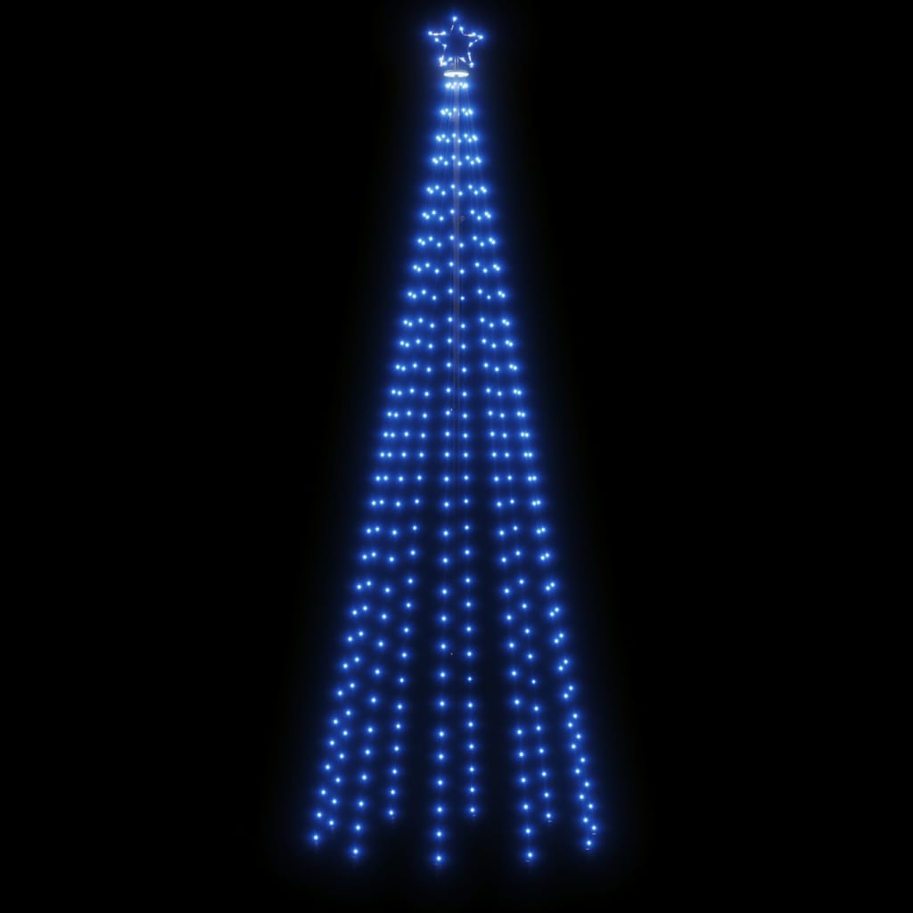 vidaXL Arbre de Noël cône 310 LED Bleues 100x300 cm