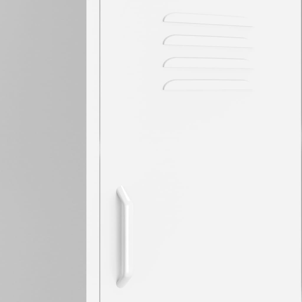 vidaXL Armoire de rangement Blanc 42,5x35x101,5 cm Acier