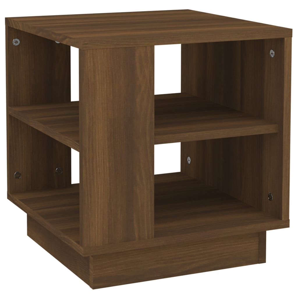 vidaXL Table basse Chêne marron 40x40x43 cm Bois d'ingénierie