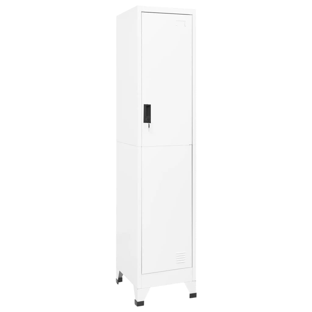 vidaXL Armoire à casiers Blanc 38x45x180 cm Acier