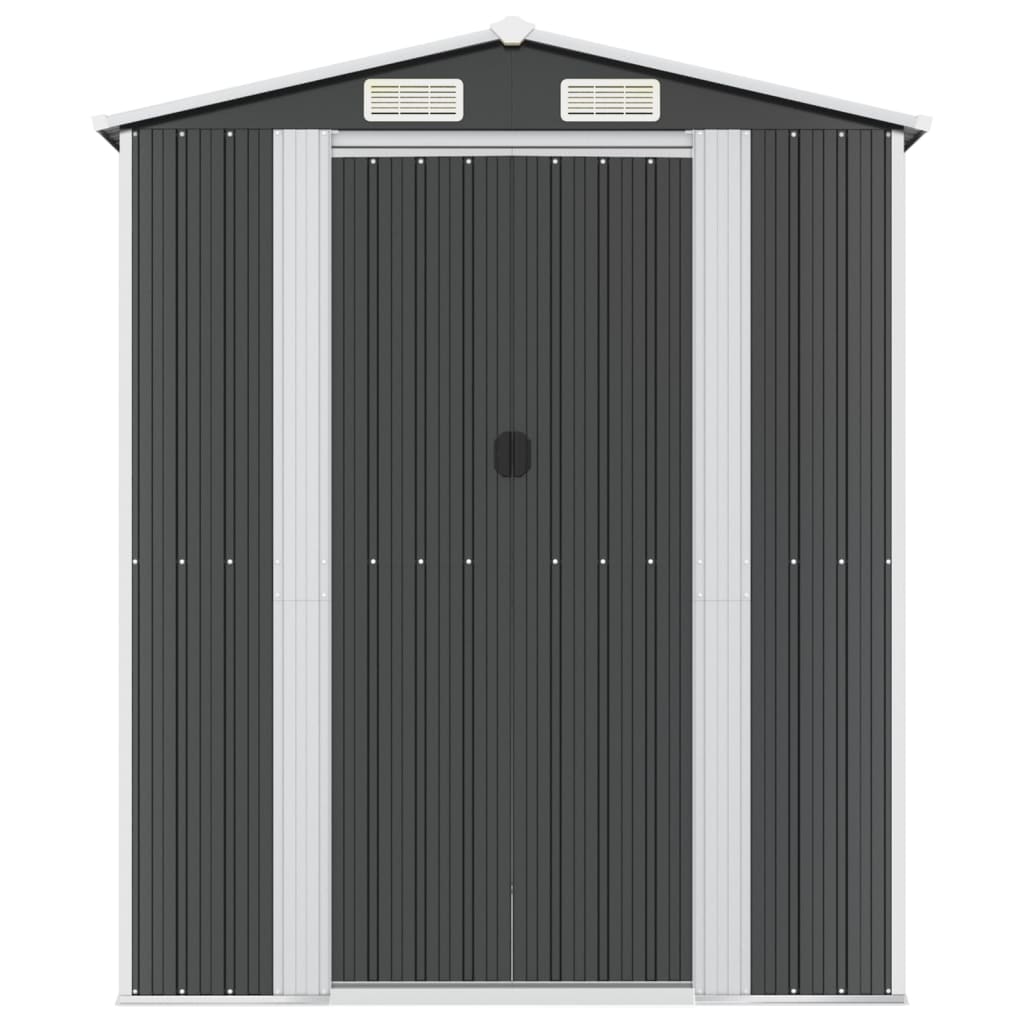 vidaXL Abri de jardin Anthracite 192x191x223 cm Acier galvanisé