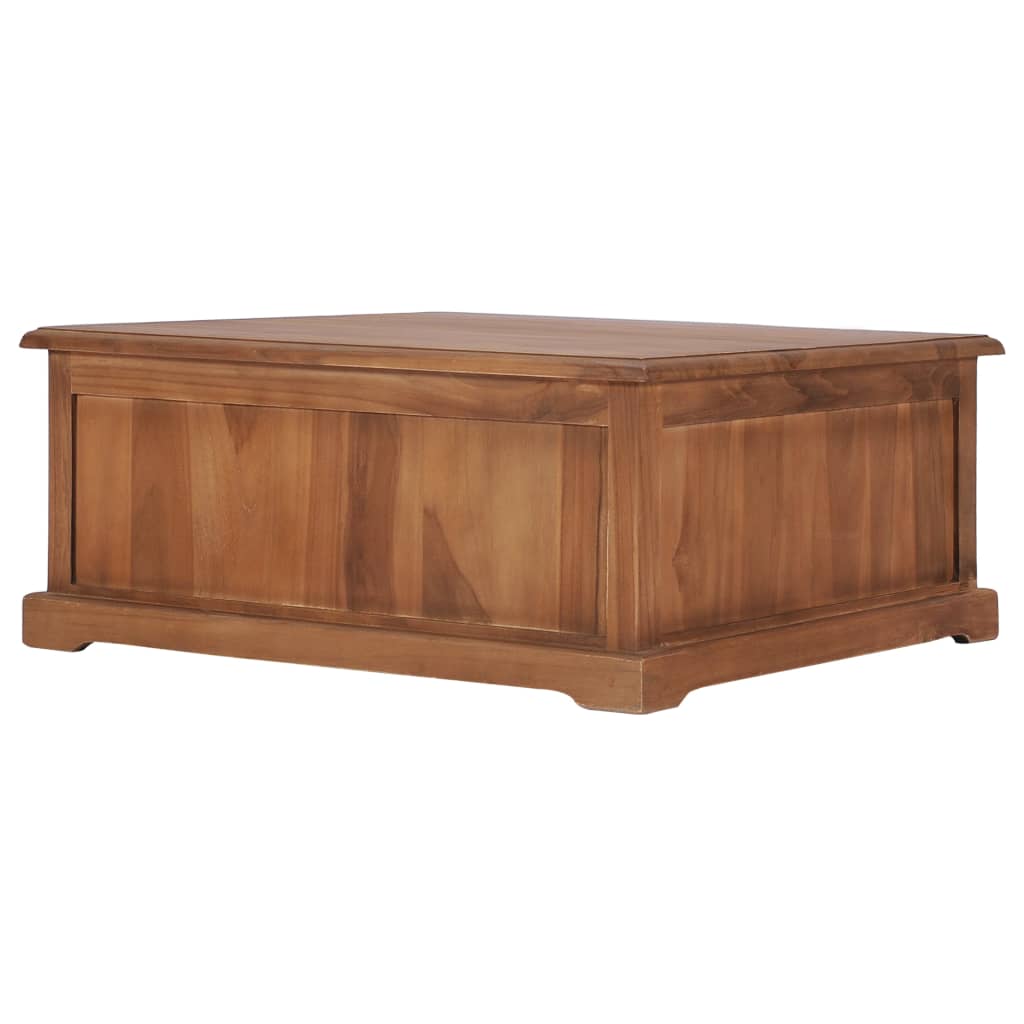 vidaXL Table basse 68x68x30 cm Bois de teck solide