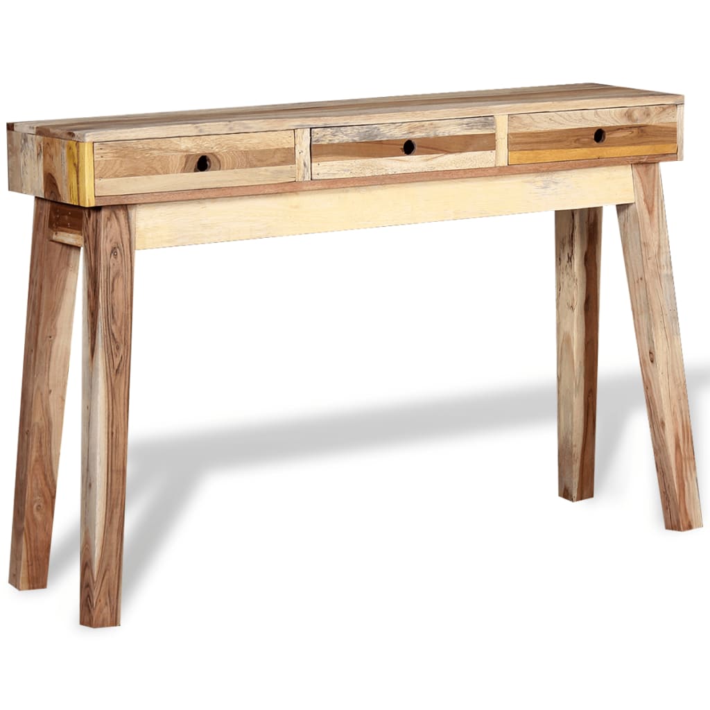 vidaXL Table console Bois de récupération massif