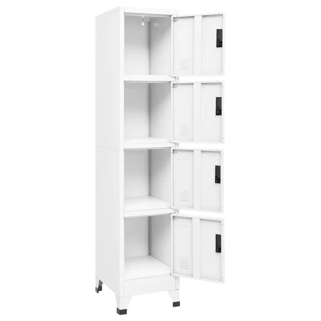 vidaXL Armoire à casiers Blanc 38x45x180 cm Acier