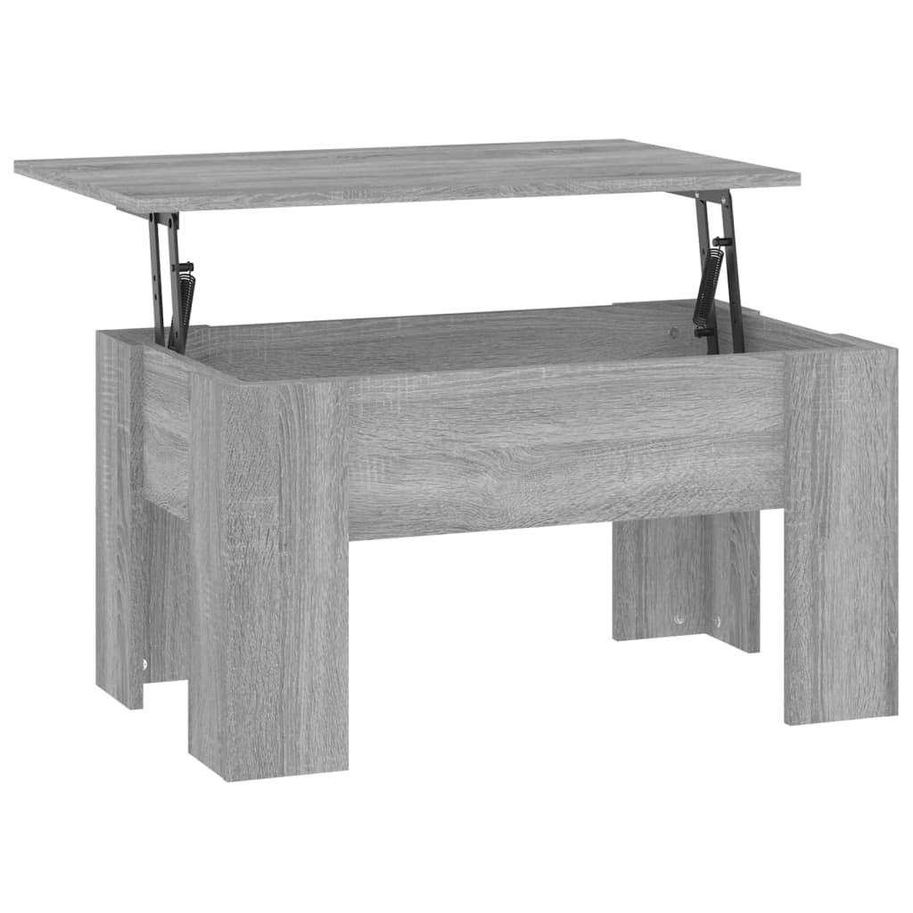 vidaXL Table basse Sonoma gris 79x49x41 cm Bois d'ingénierie