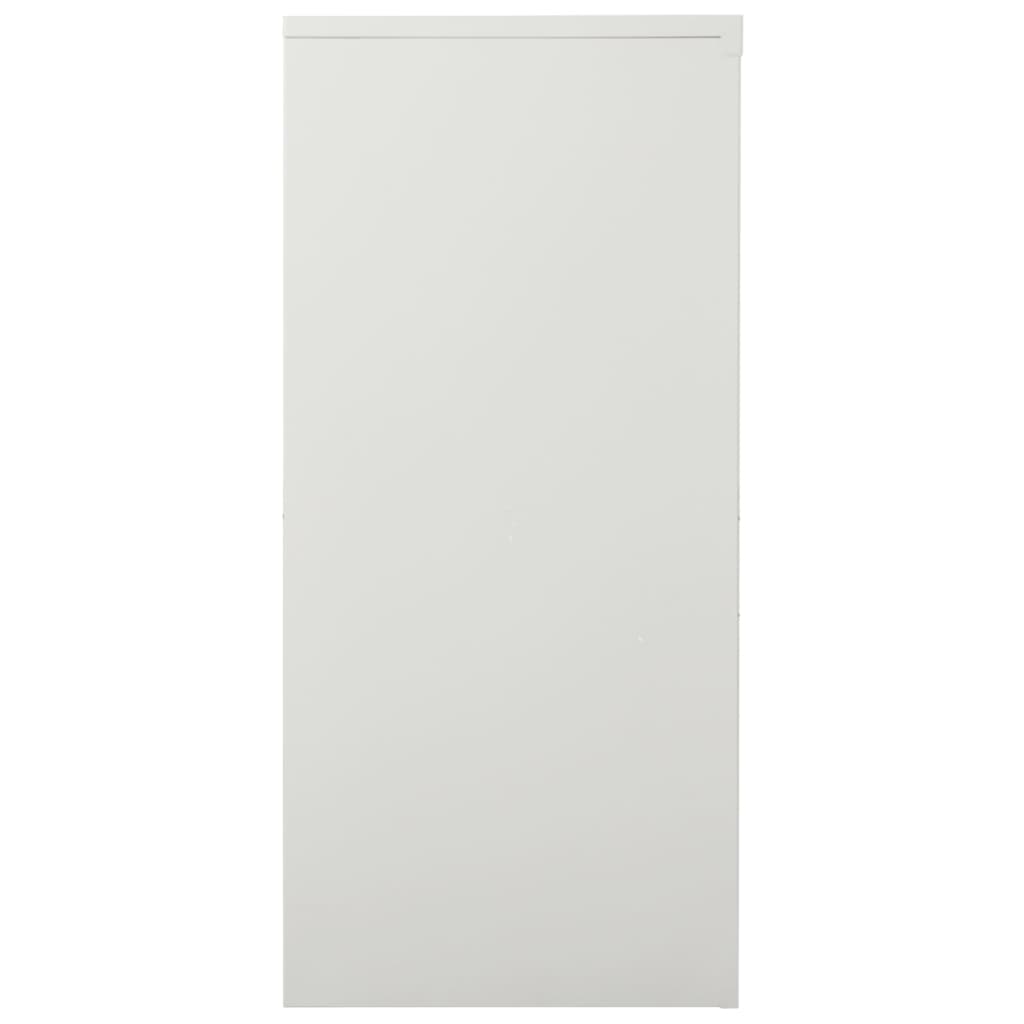 vidaXL Armoire à portes coulissantes Gris clair 90x40x90 cm Acier