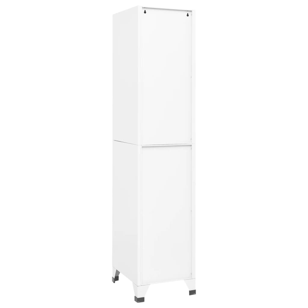 vidaXL Armoire à casiers Blanc 38x45x180 cm Acier