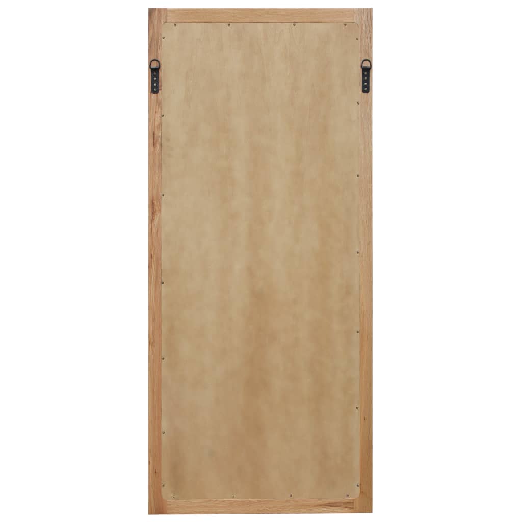 vidaXL Miroir 50x140 cm Bois de chêne massif