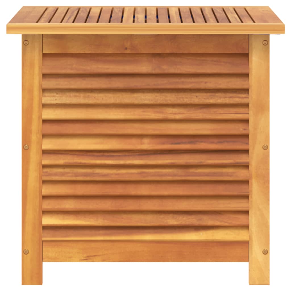 vidaXL Boîte de rangement de jardin persiennes 60x50x56cm bois acacia