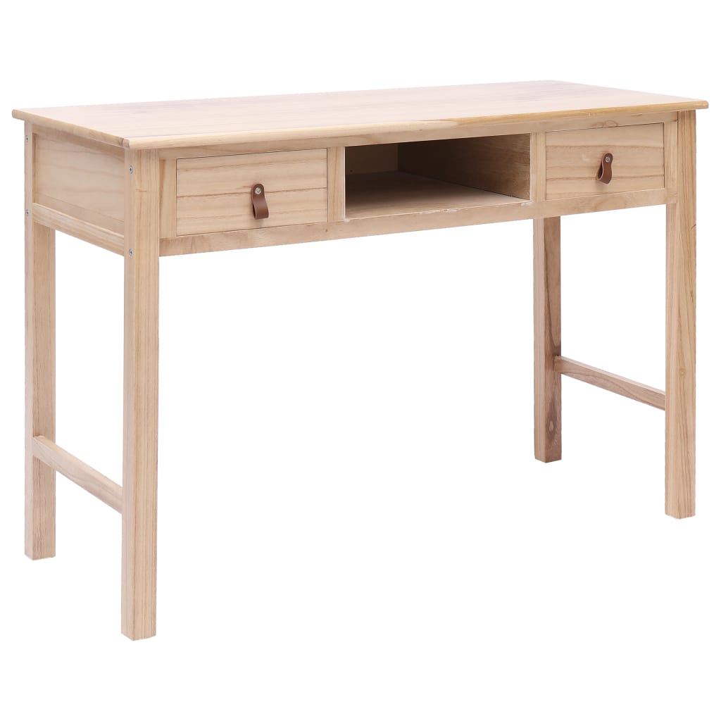 vidaXL Bureau Naturel 110 x 45 x 76 cm Bois