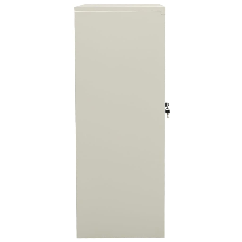 vidaXL Armoire de bureau Gris clair 90x40x105 cm Acier