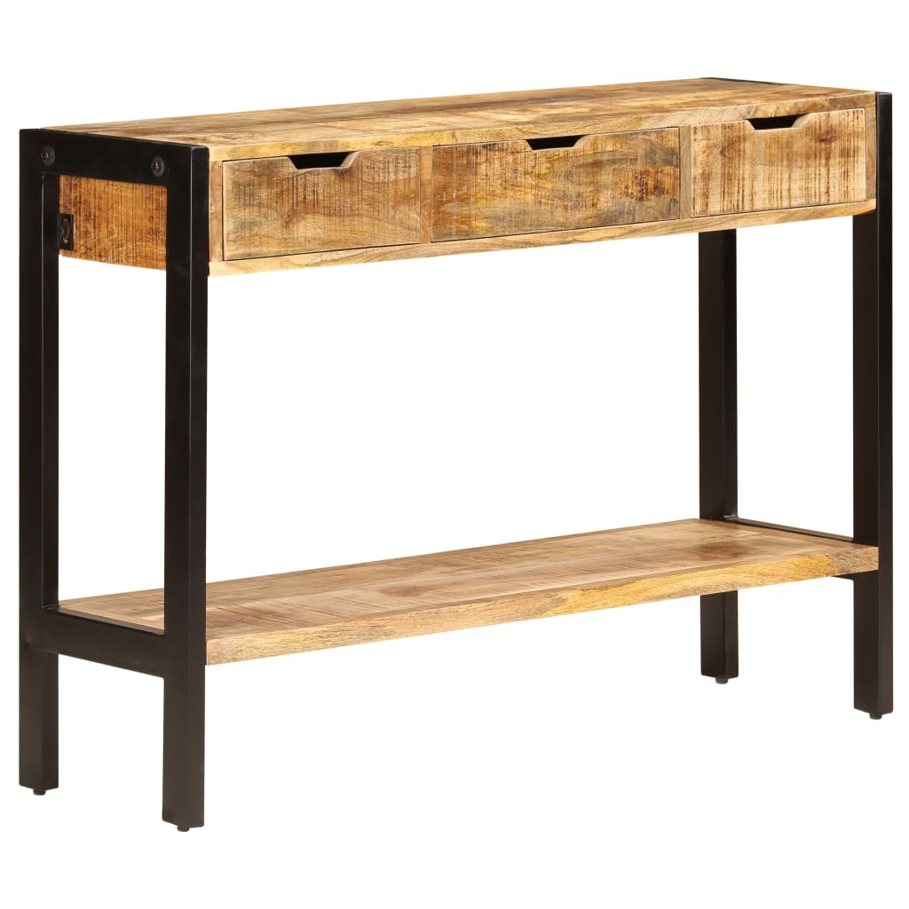 vidaXL Buffet avec 3 tiroirs 110x35x75 cm Bois de manguier massif