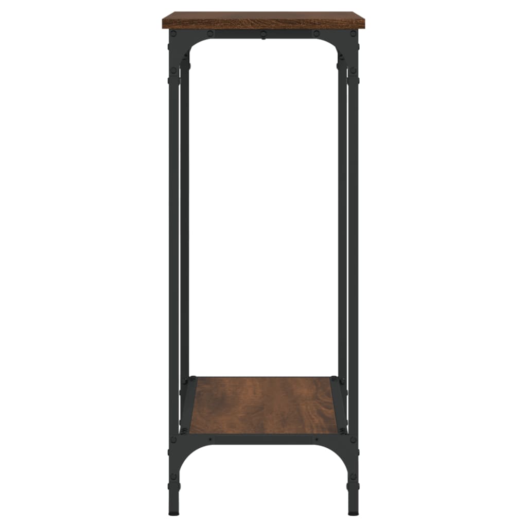 vidaXL Table console chêne marron 75x30,5x75 cm bois d'ingénierie