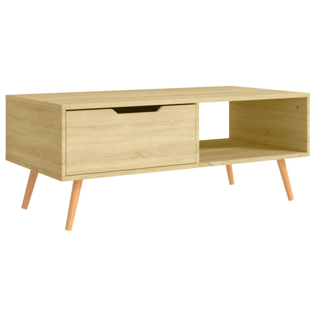 vidaXL Table basse Chêne Sonoma 100x49,5x43 cm Bois d'ingénierie