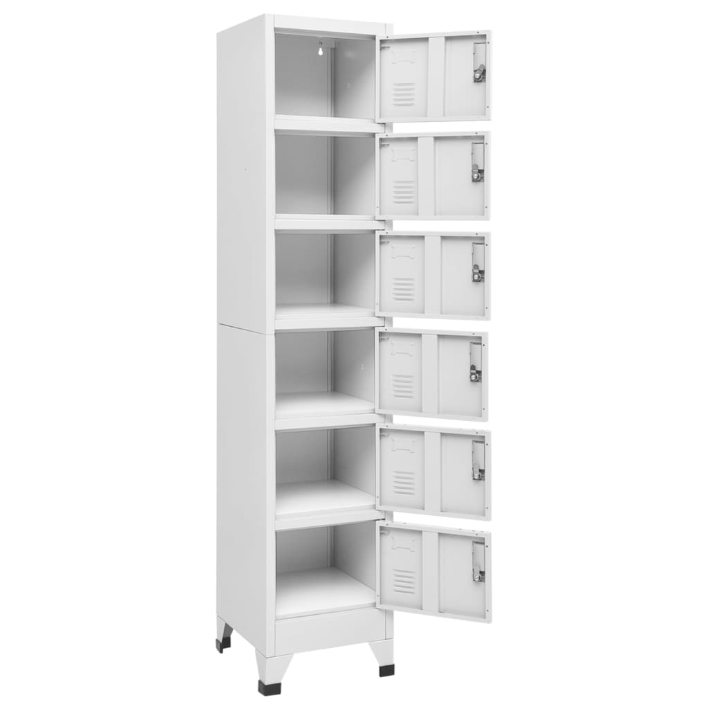 vidaXL Armoire à casiers Gris clair 38x40x180 cm Acier